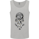 Bring the Nightmare Tribal Owl Skull Gothic Mens Vest Tank Top Sports Grey