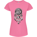 Bring the Nightmare Tribal Owl Skull Gothic Womens Petite Cut T-Shirt Azalea
