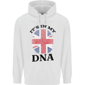 Britain Its in My DNA Funny Union Jack Flag Childrens Kids Hoodie White