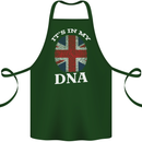 Britain Its in My DNA Funny Union Jack Flag Cotton Apron 100% Organic Forest Green