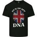 Britain Its in My DNA Funny Union Jack Flag Kids T-Shirt Childrens Black