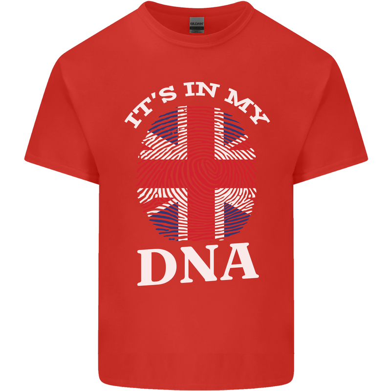 Britain Its in My DNA Funny Union Jack Flag Kids T-Shirt Childrens Red