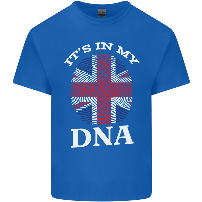 Britain Its in My DNA Funny Union Jack Flag Kids T-Shirt Childrens Royal Blue