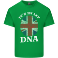 Britain Its in My DNA Funny Union Jack Flag Mens Cotton T-Shirt Tee Top Irish Green