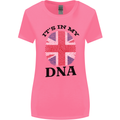 Britain Its in My DNA Funny Union Jack Flag Womens Wider Cut T-Shirt Azalea