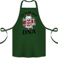 British Beer It's in My DNA Union Jack Flag Cotton Apron 100% Organic Forest Green