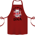 British Beer It's in My DNA Union Jack Flag Cotton Apron 100% Organic Maroon
