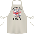 British Beer It's in My DNA Union Jack Flag Cotton Apron 100% Organic Natural