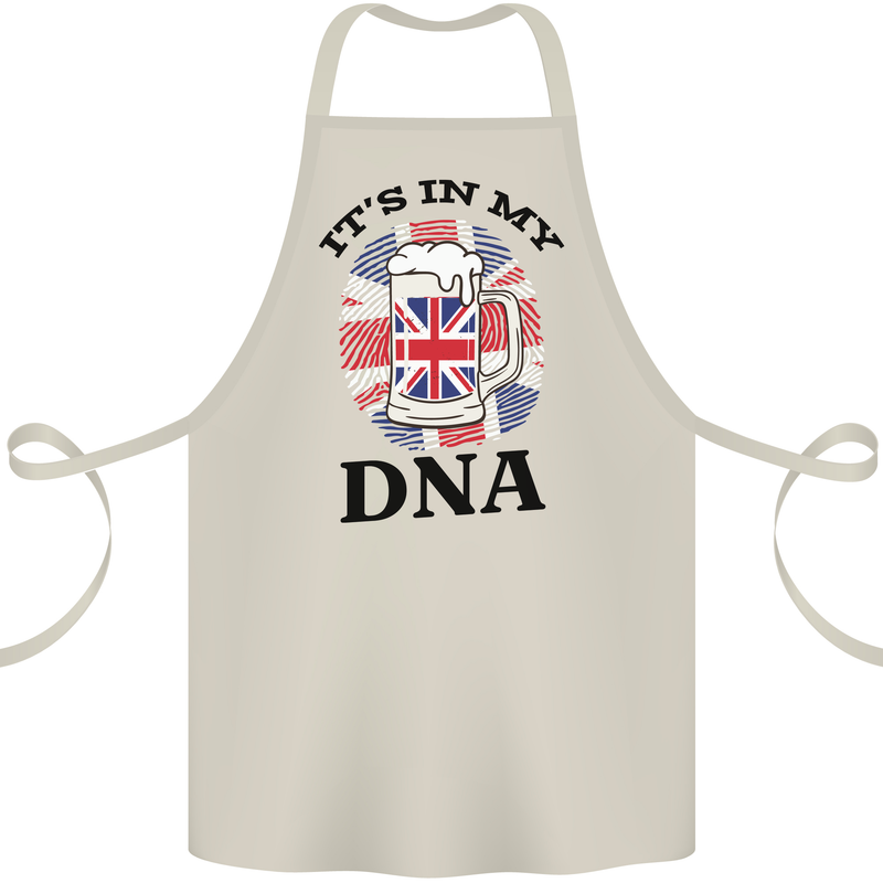 British Beer It's in My DNA Union Jack Flag Cotton Apron 100% Organic Natural