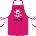 British Beer It's in My DNA Union Jack Flag Cotton Apron 100% Organic Pink