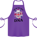 British Beer It's in My DNA Union Jack Flag Cotton Apron 100% Organic Purple