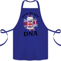 British Beer It's in My DNA Union Jack Flag Cotton Apron 100% Organic Royal Blue