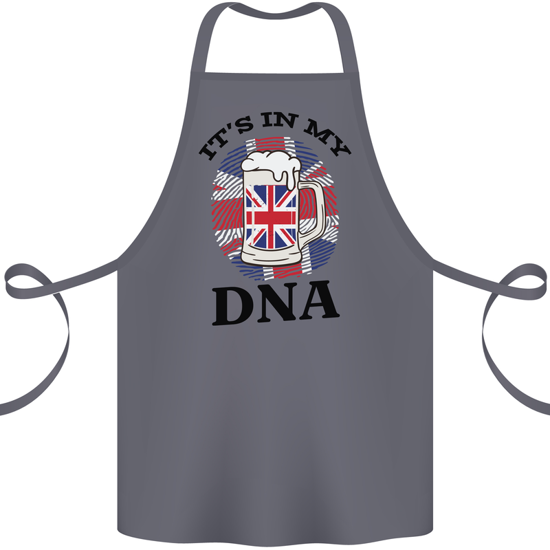 British Beer It's in My DNA Union Jack Flag Cotton Apron 100% Organic Steel