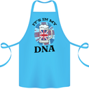 British Beer It's in My DNA Union Jack Flag Cotton Apron 100% Organic Turquoise