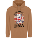 British Beer It's in My DNA Union Jack Flag Mens 80% Cotton Hoodie Caramel Latte