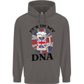 British Beer It's in My DNA Union Jack Flag Mens 80% Cotton Hoodie Charcoal