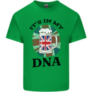 British Beer It's in My DNA Union Jack Flag Mens Cotton T-Shirt Tee Top Irish Green