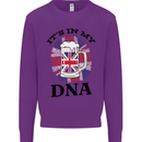 British Beer It's in My DNA Union Jack Flag Mens Sweatshirt Jumper Purple