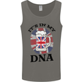 British Beer It's in My DNA Union Jack Flag Mens Vest Tank Top Charcoal