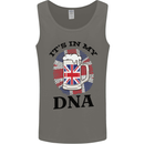 British Beer It's in My DNA Union Jack Flag Mens Vest Tank Top Charcoal