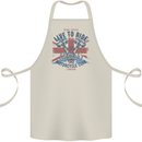 British Motorcycle Club Live to Ride Biker Cotton Apron 100% Organic Natural
