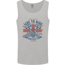 British Motorcycle Club Live to Ride Biker Mens Vest Tank Top Sports Grey