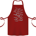 British RAF Fighters Royal Air Force Planes Cotton Apron 100% Organic Maroon