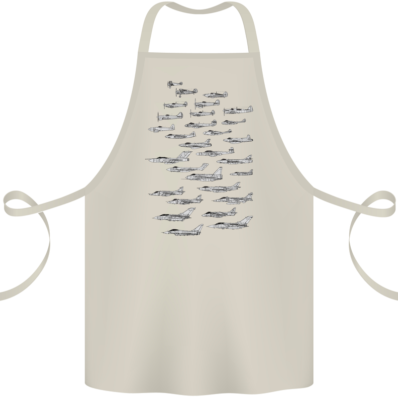 British RAF Fighters Royal Air Force Planes Cotton Apron 100% Organic Natural