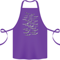 British RAF Fighters Royal Air Force Planes Cotton Apron 100% Organic Purple