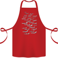 British RAF Fighters Royal Air Force Planes Cotton Apron 100% Organic Red