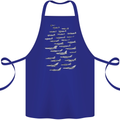 British RAF Fighters Royal Air Force Planes Cotton Apron 100% Organic Royal Blue