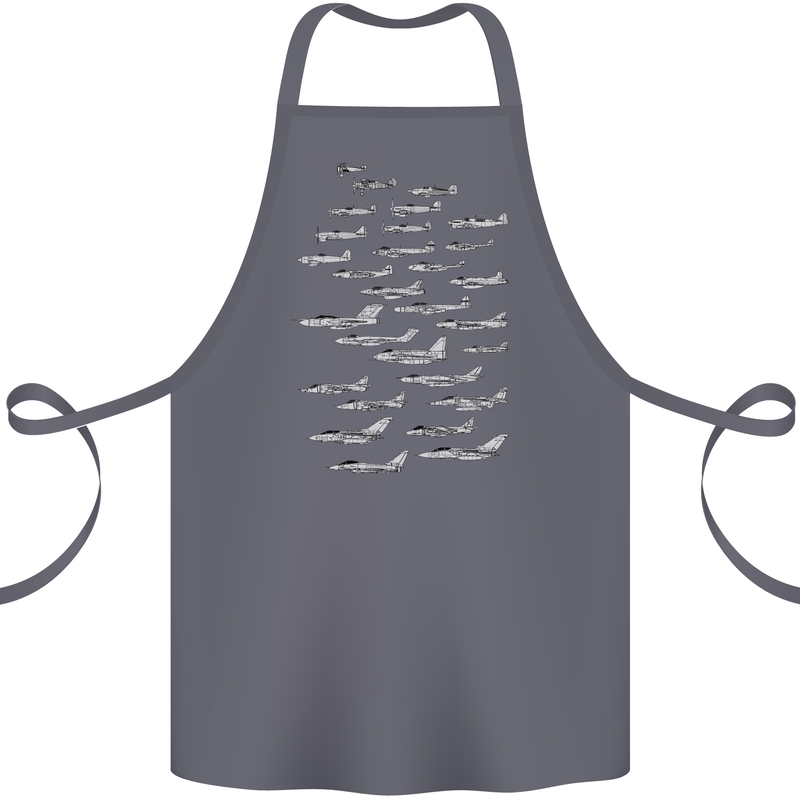 British RAF Fighters Royal Air Force Planes Cotton Apron 100% Organic Steel