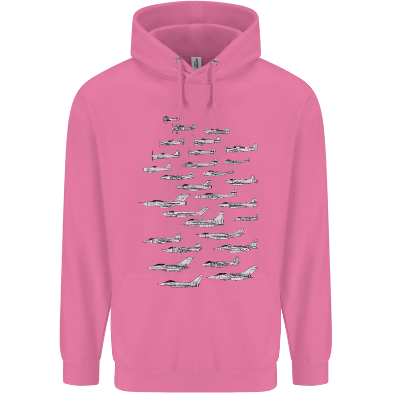British RAF Fighters Royal Air Force Planes Mens 80% Cotton Hoodie Azelea