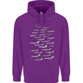 British RAF Fighters Royal Air Force Planes Mens 80% Cotton Hoodie Purple