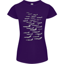 British RAF Fighters Royal Air Force Planes Womens Petite Cut T-Shirt Purple
