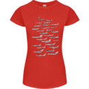 British RAF Fighters Royal Air Force Planes Womens Petite Cut T-Shirt Red