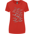 British RAF Fighters Royal Air Force Planes Womens Wider Cut T-Shirt Red