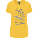 British RAF Fighters Royal Air Force Planes Womens Wider Cut T-Shirt Yellow