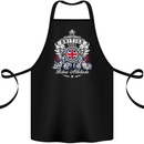 British Soul Biker Motorcycle Motorbike Cotton Apron 100% Organic Black
