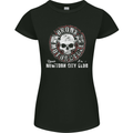Bronx Motorcycle Motorcycle Motorbike Biker Womens Petite Cut T-Shirt Black