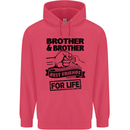 Brother & Brother Friends for Life Funny Childrens Kids Hoodie Heliconia