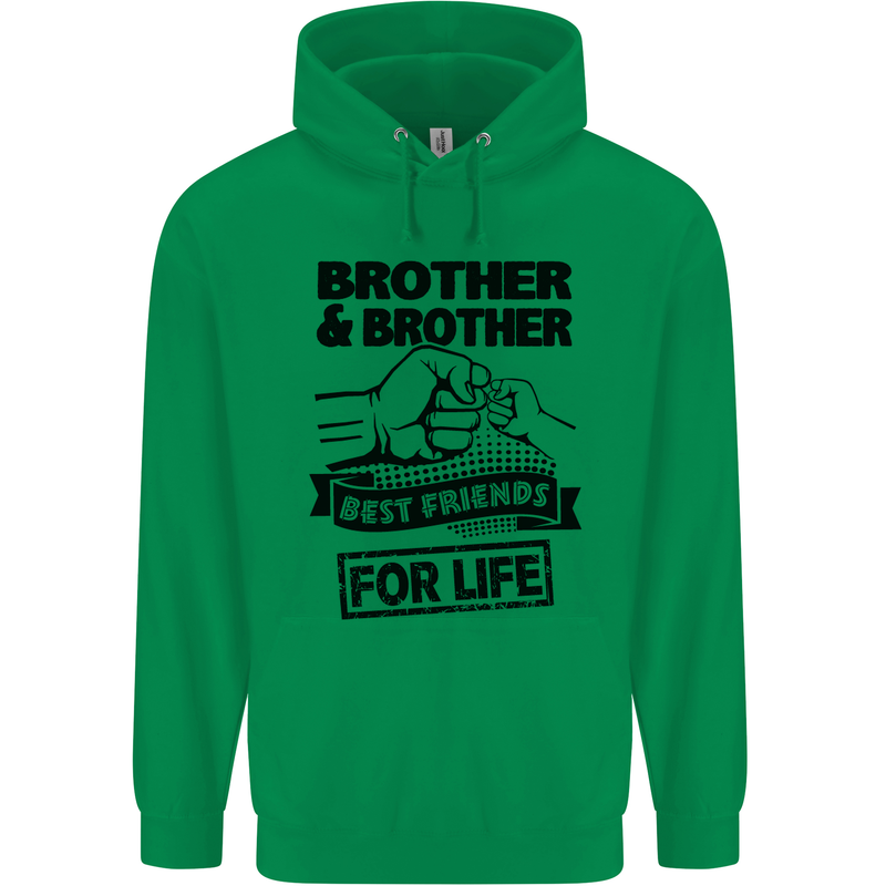 Brother & Brother Friends for Life Funny Childrens Kids Hoodie Irish Green