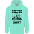 Brother & Brother Friends for Life Funny Childrens Kids Hoodie Peppermint