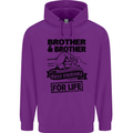 Brother & Brother Friends for Life Funny Childrens Kids Hoodie Purple