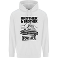 Brother & Brother Friends for Life Funny Childrens Kids Hoodie White