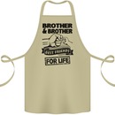 Brother & Brother Friends for Life Funny Cotton Apron 100% Organic Khaki
