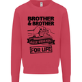 Brother & Brother Friends for Life Funny Kids Sweatshirt Jumper Heliconia
