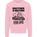 Brother & Brother Friends for Life Funny Kids Sweatshirt Jumper Light Pink