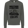 Brother & Brother Friends for Life Funny Kids Sweatshirt Jumper Storm Grey