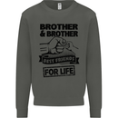 Brother & Brother Friends for Life Funny Kids Sweatshirt Jumper Storm Grey